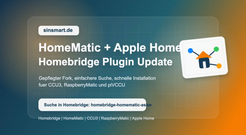 Überarbeitetes Homebridge-Plugin für HomeMatic mit Apple Home und CCU3